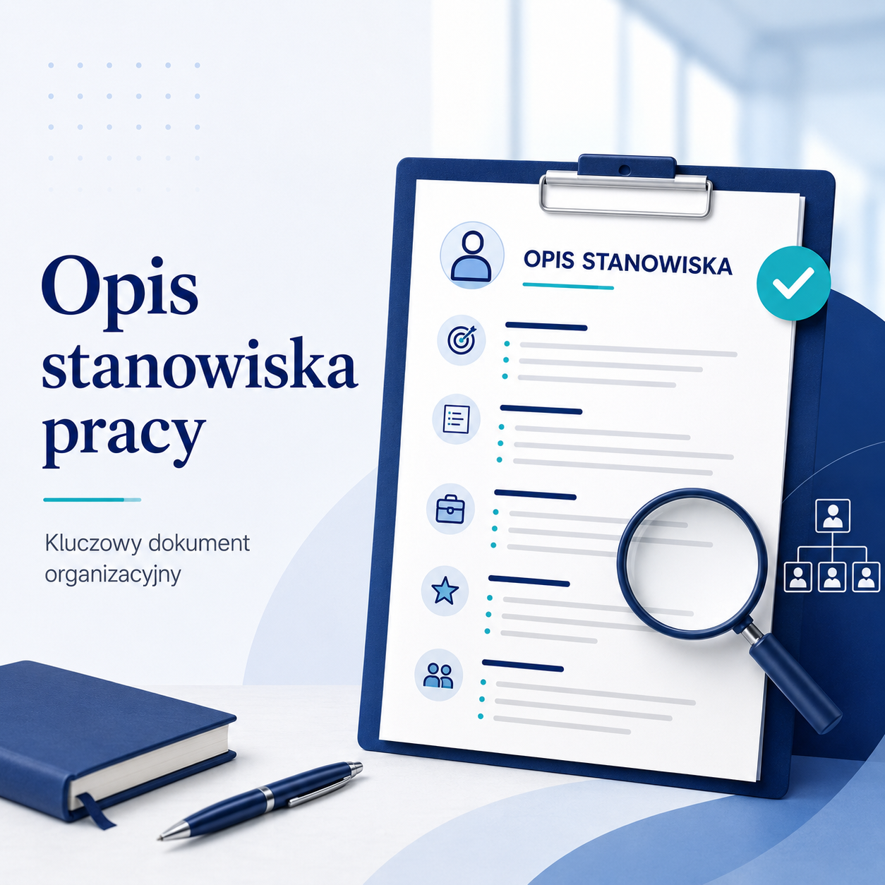 Grafika pokazująca uproszczony opis stanowiska pracy